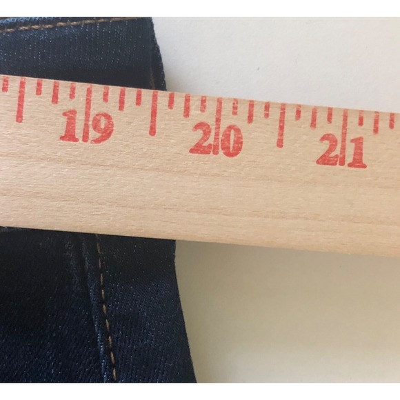 Madewell Jeans Womens 35T Blue  Tall Curvy High Rise Skinny Dark Wash‎ Stretch - Picture 11 of 14